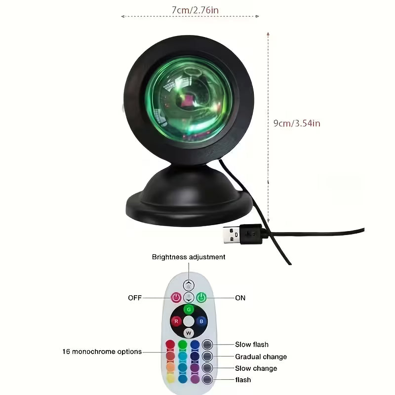 Lámpara LED sunset / RGB decorativa