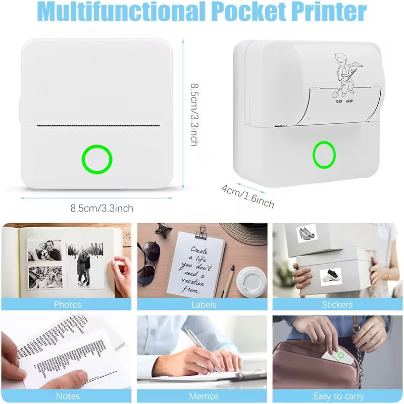 Mini impresora térmica portátil