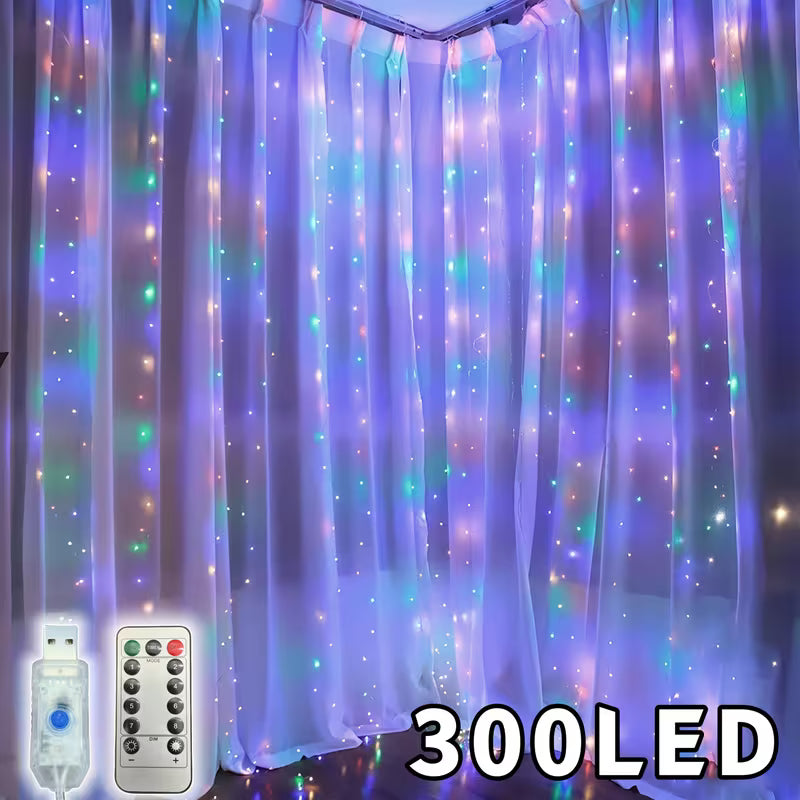 Cortina LED decorativa